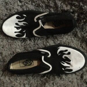 Handpainted Flame Vans